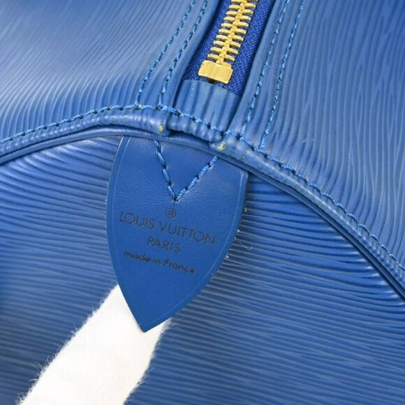 AUTHENTIC Louis Vuitton Blue Epi Speedy 30 Handbag - Picture 5 of 11